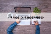 12生肖运程(12生肖运程每月运程) 12生肖运程(12生肖运程每月运程)